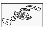 87610A7200 - : Mirror Assembly for Kia: Forte Image