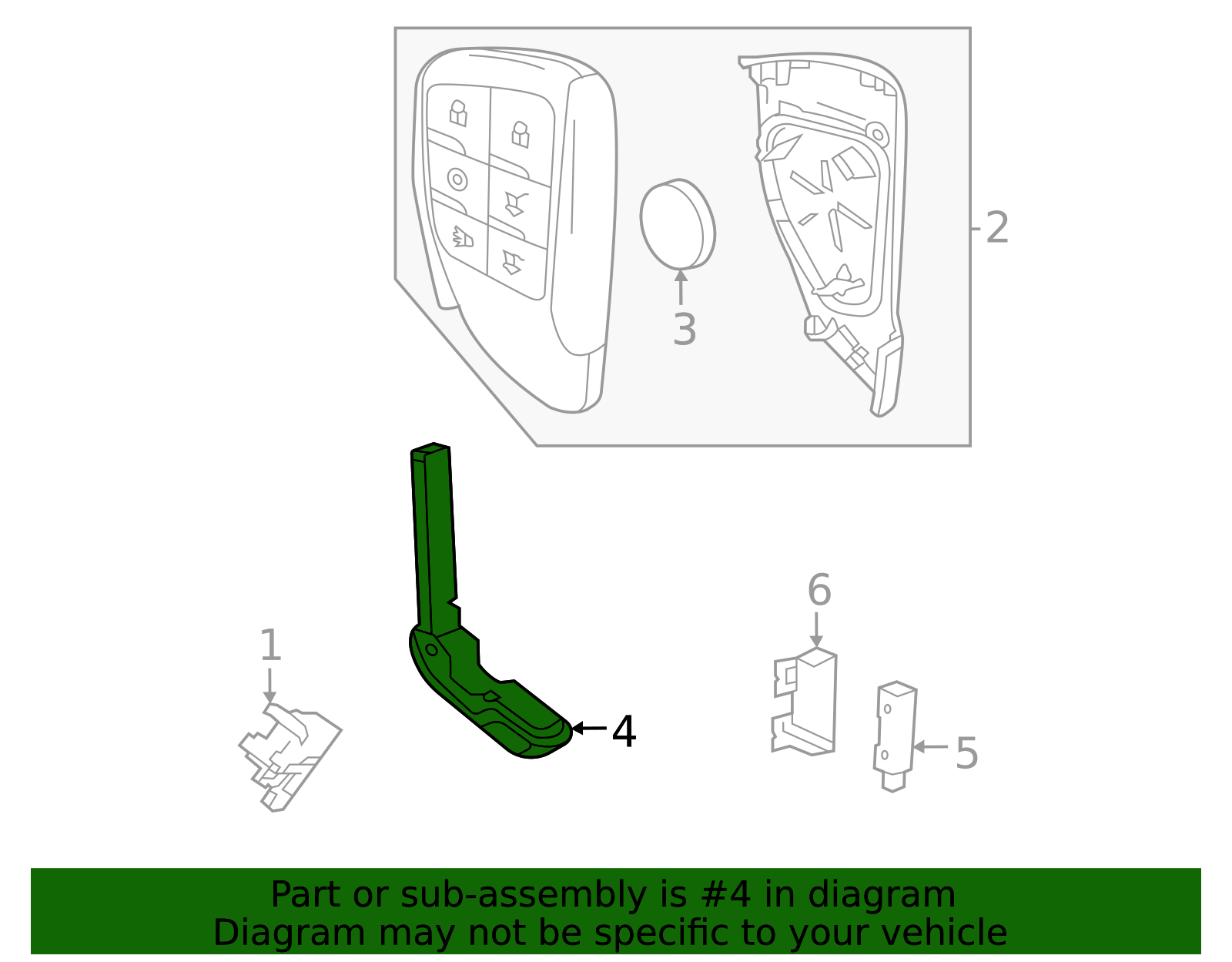 2021-2025 GM Door Lock and Ignition Lock Key 13536164