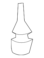 66418SA5000 - Body: Roof Console Stopper for Honda: Accord, Civic, Civic del Sol, CR-V, Element, Prelude, S2000 Image