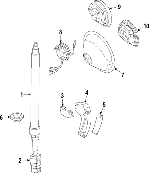 Steering Column for 2003 Dodge Sprinter 3500 #0