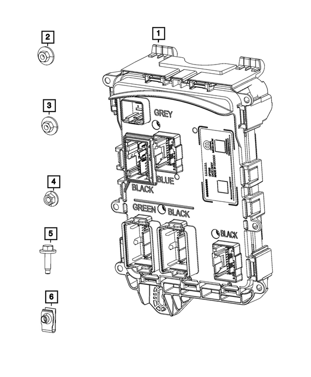 6505190AA - Electrical: Hex Nut And Washer for Mopar Image image