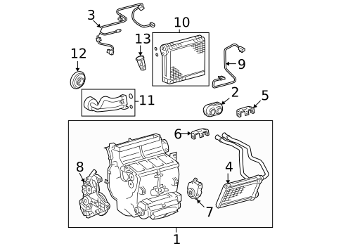 Evaporator Components for 2007 Toyota Tundra #0