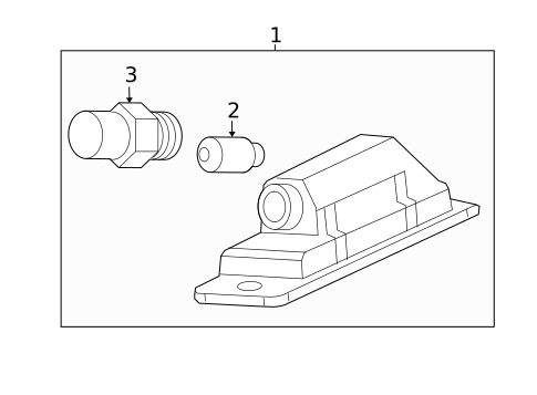 License Lamps for 2015 Chevrolet Malibu #0