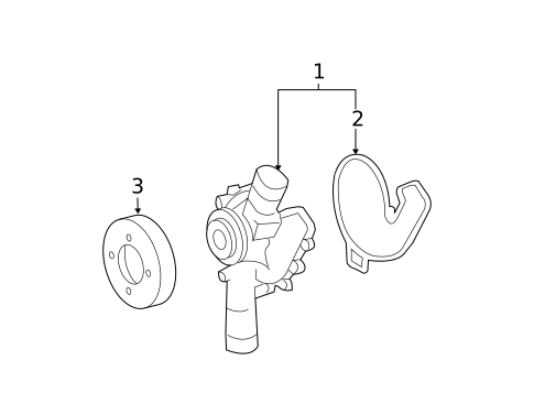 Water Pump for 2001 Mercedes-Benz S600 #0