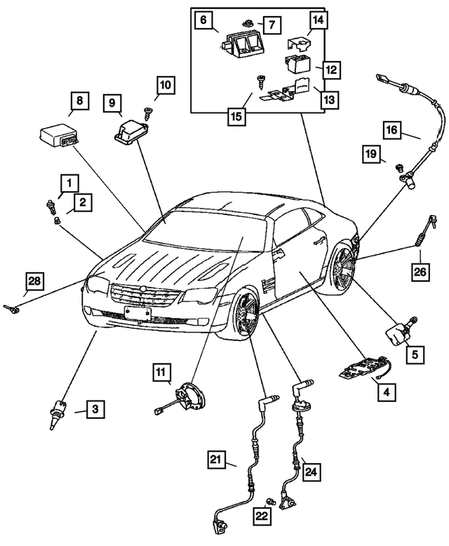 « 68406527AA – Electrical : Pression De Pneu Capteur pour Mopar Image »