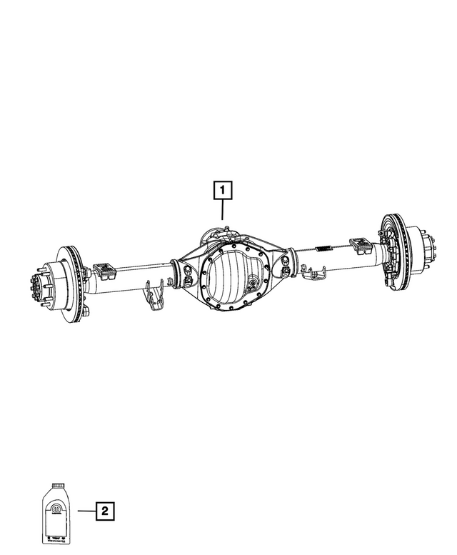 68629878AA - : Rear Complete Axle Assembly for Mopar Image