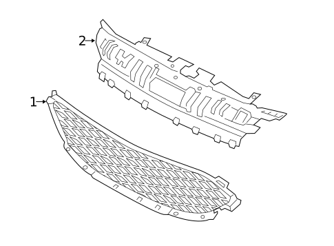 Grille for 2021 Ford Escape #2