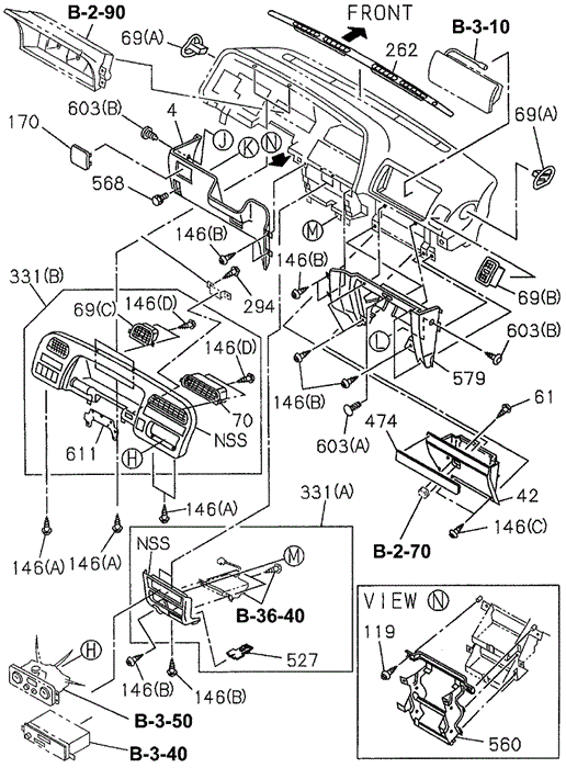 Instrument Panel (1) for 1997 Acura SLX #0