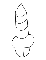 26036495 - Steering: Steering Column Cover Bolt for Buick: Century, Regal | Cadillac: Escalade, Seville | Chevrolet: Blazer, Classic, Colorado, Impala, Malibu, Monte Carlo, Silverado 1500, Silverado 1500 Classic, Silverado 1500 HD, Silverado 1500 HD Classic, Silverado 2500, Silverado 2500 HD, Silverado 2500 HD Classic, Silverado 3500, Silverado 3500 Classic, Silverado 3500 HD, Tahoe, Venture | GMC: Canyon, Jimmy, Sierra 1500, Sierra 1500 Classic, Sierra 1500 HD, Sierra 1500 HD Classic, Sierra 2500, Sierra 2500 HD, Sierra 2500 HD Classic, Sierra 3500, Sierra 3500 Classic, Sierra 3500 HD, Yukon | Oldsmobile: Alero, Bravada, Cutlass, Intrigue, Silhouette | Pontiac: Grand Am, Montana, Trans Sport Image