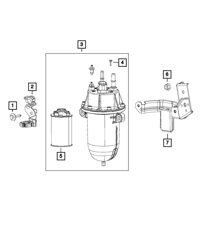 52029521AA - Fuel: Fuel Filter Bracket for Mopar Image