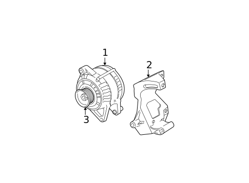 Alternator for 2005 Dodge Caravan #0