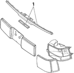 F4OY13550A - : License Lamp for Ford Image