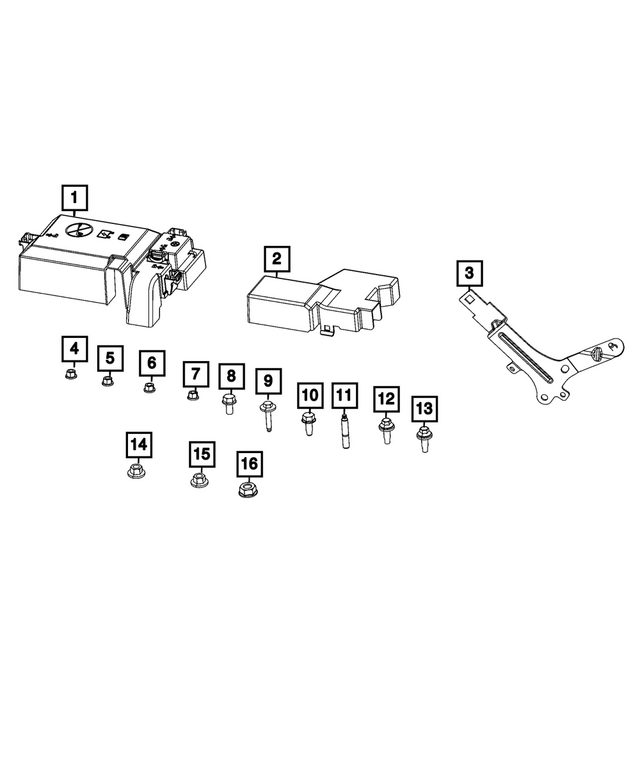 68709001AB - Electrical: Battery Cover for Mopar Image