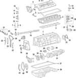 B668280371 - : Rear Main Seal Retainer for Mercedes-Benz Image