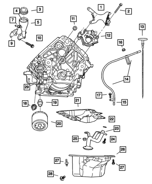 Engine Oiling for 2002 Dodge Ram 1500 #0