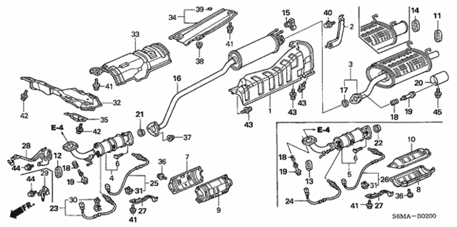 Exhaust Pipe - Muffler for 2006 Acura RSX #0