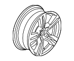 36117842636 - : Wheel, Alloy for BMW: X1 Image