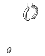 440607Z825 - : Rear Shoes for Nissan: Xterra Image