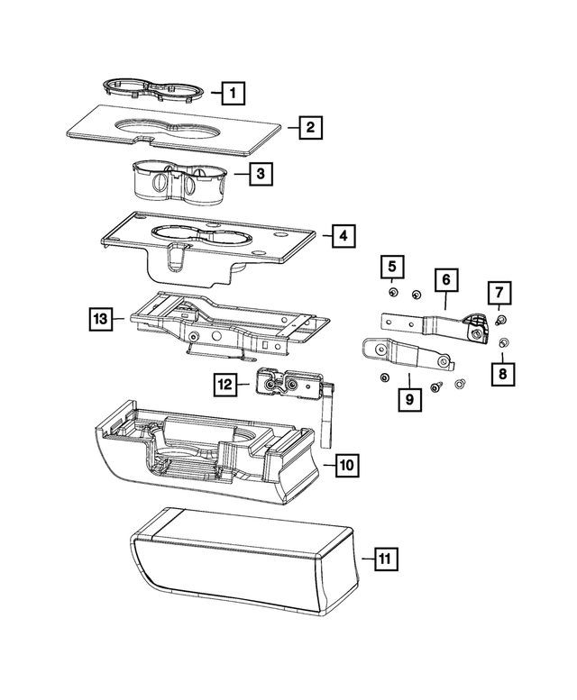 68275661AB - Interior Trim: Armrest Foam for Mopar Image