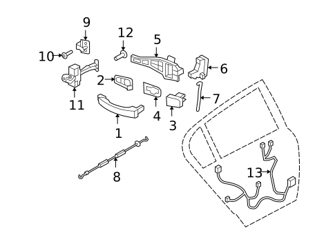 Rear Door for 2008 Saturn Astra #1