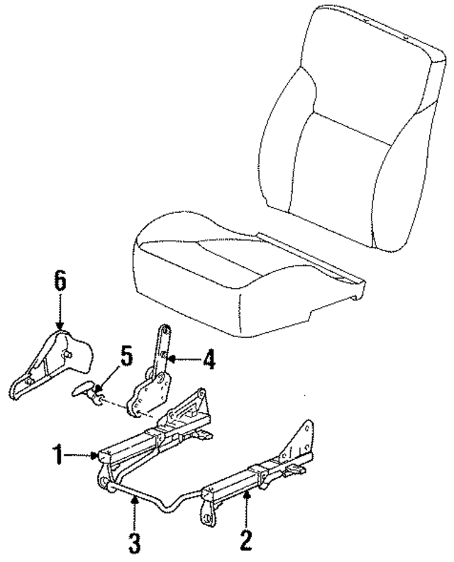4886294AA - Body: Seat Track for Mopar Image