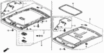 90667SD4003 - Interior/Bumper: CLIP, ROOF LINING for Honda Image
