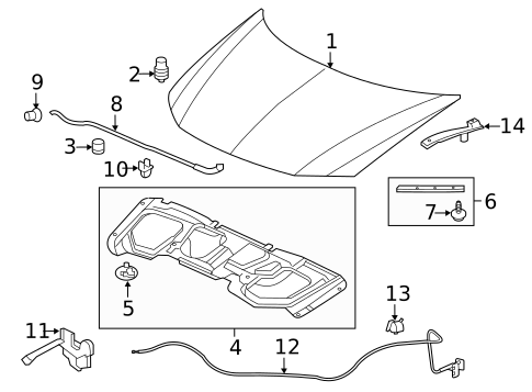 Hood & Components for 2013 Honda Civic #0
