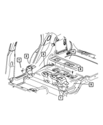 TK86WL8AF - Interior Trim: Seat Pivot Bezel, Right for Chrysler: PT Cruiser Image