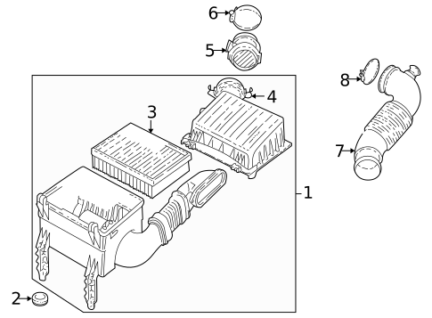 Air Intake for 2004 Land Rover Discovery #0