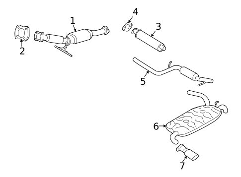 Catalytic Converter for 2007 Volvo V50 #0