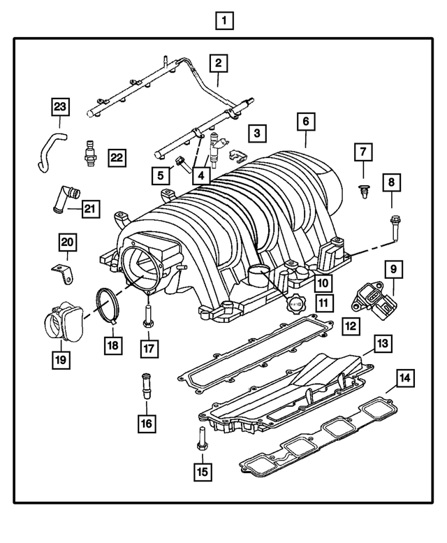 « 6102024 – Engine 6.1L Eight Cylinder [ESF] : Collerette Hexagonale Vis, Montage pour Mopar Image »