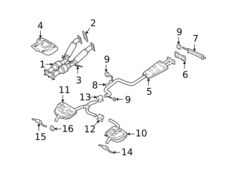 Exhaust Components for 2008 Volvo XC70 #0