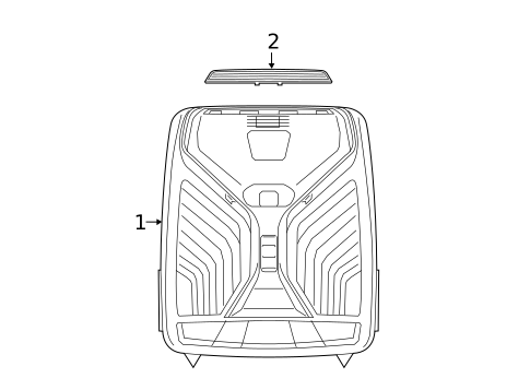 Overhead Console for 2023 BMW 330i #0