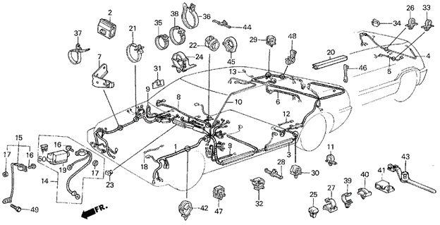 Wire Harness for 1984 Honda Civic #0