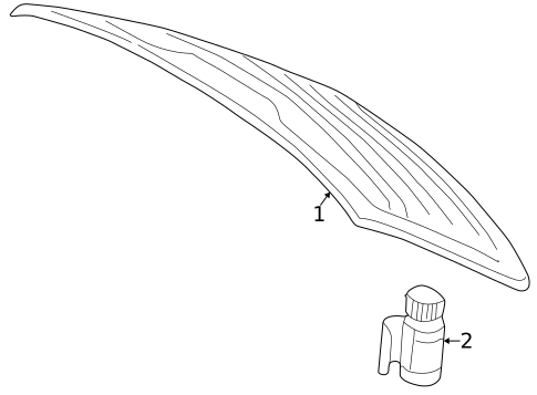 Glass & Hardware - Back for 2000 Volvo S70 #0