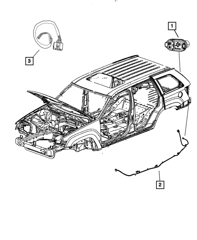 68078325AC - Electrical: Rear Fascia Wiring for Mopar Image