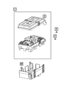 68520849AA - Electrical: Pre Fuse Block Power Distribution Center for Jeep: Wrangler Image