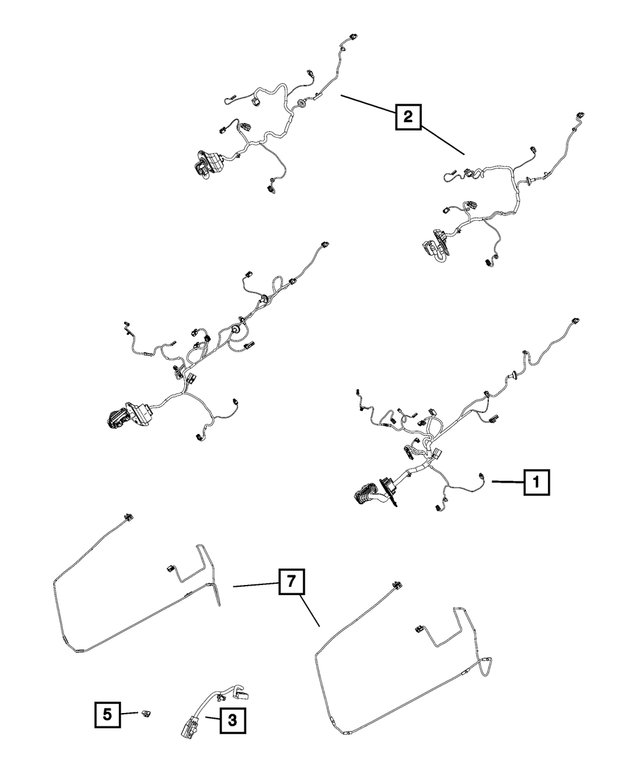 52112641AE - : Front Door Wiring, Left for Mopar Image