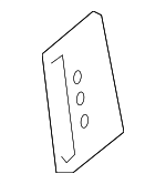 51337119209 - Body: Window Regulator Plate for BMW: 328i, 328i xDrive, 328xi, 335i, 335i xDrive, 335is, 335xi, M3, Z4 Image