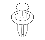 B45A56146A - : Genuine OEM Mazda Rear Right or Left Fender Splash Shield Fastener for Mazda: 3, 6, CX-3, CX-30, CX-5, CX-50, CX-70, CX-9, CX-90, MX-30 EV, MX-5 Miata Image