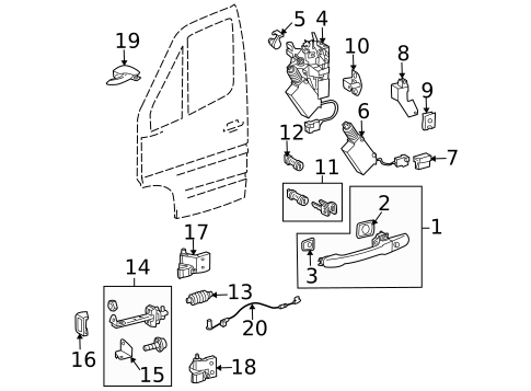 Rear Door for 2003 Dodge Sprinter 3500 #1