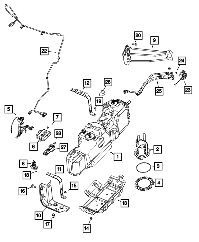 « 6104173AA – Emission Controls : Clavette à Tête Hexagonale à Embase Vis, Montage pour Mopar Image »