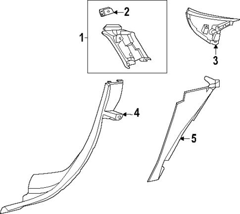 Interior Trim - Quarter Panels for 2025 Mercedes-Benz EQS AMG #0