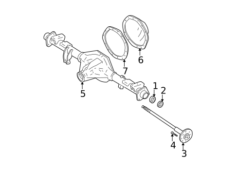 Axle Housing for 2005 GMC Sierra 2500 HD #2