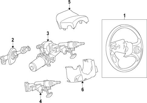 Steering Column for 2016 Chevrolet Cruze Limited #0