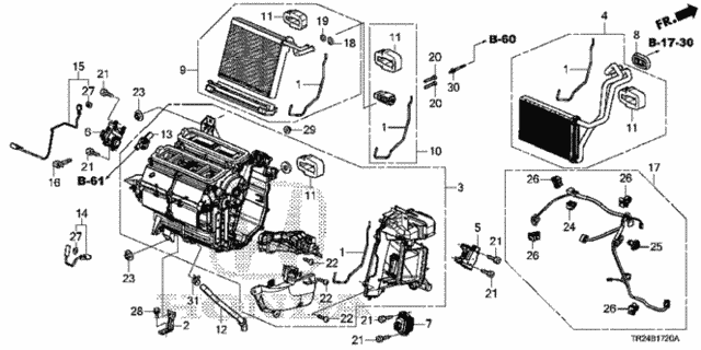 Heater Unit for 2012 Honda Civic #0