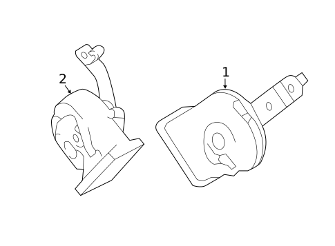 Horn for 2019 Nissan TITAN XD #0