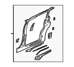 12369546 - Body: Inner Uniside for Chevrolet: Uplander, Venture | Oldsmobile: Silhouette | Pontiac: Montana Image