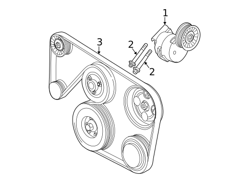 Belts & Pulleys for 2003 Cadillac CTS #0