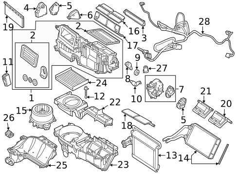 Condenser, Compressor & Lines for 2012 Lincoln MKZ #1